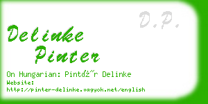 delinke pinter business card